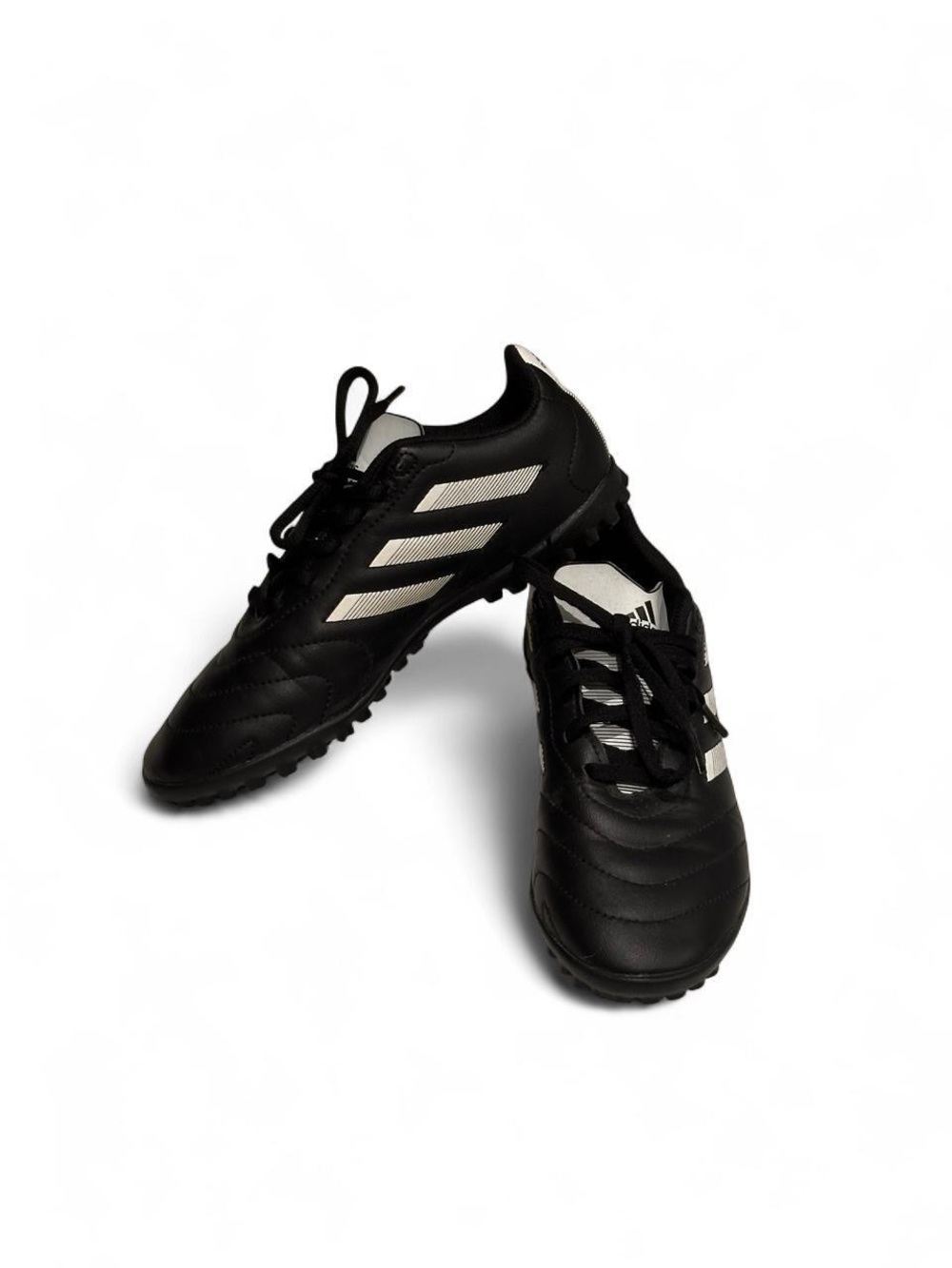 adidas kids Black and white Athletic Turf cleats size 3